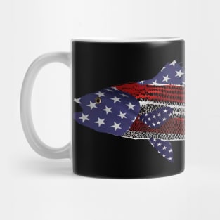 Striped bass American flag American hero Mug